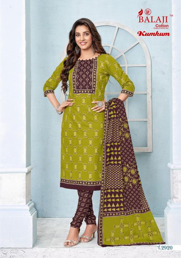 Balaji Kumkum Vol-29 Cotton Printed Patiyala Dress Material